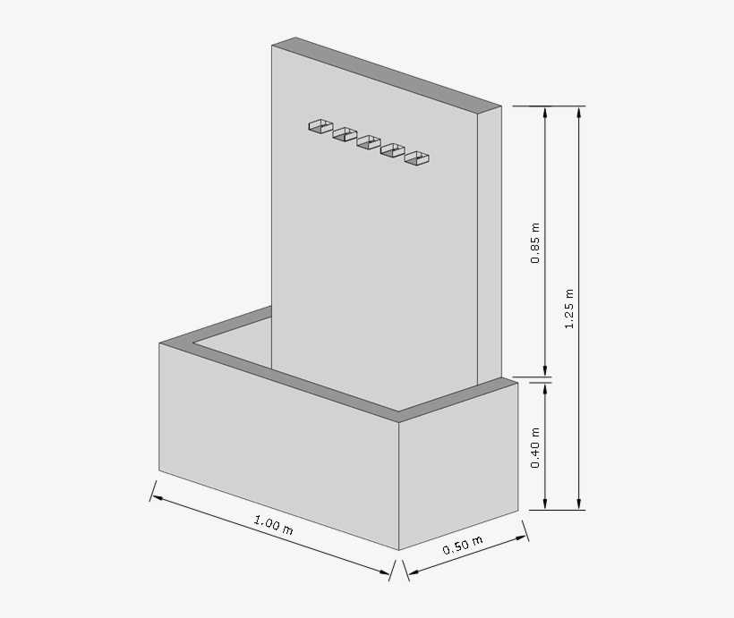 Zinc 5 Spout Fountain Water Feature - Teodolito Casero, transparent png download