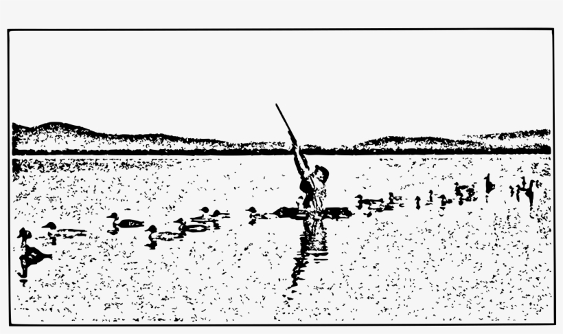 This Free Icons Png Design Of Hunter Shooting Ducks, transparent png download