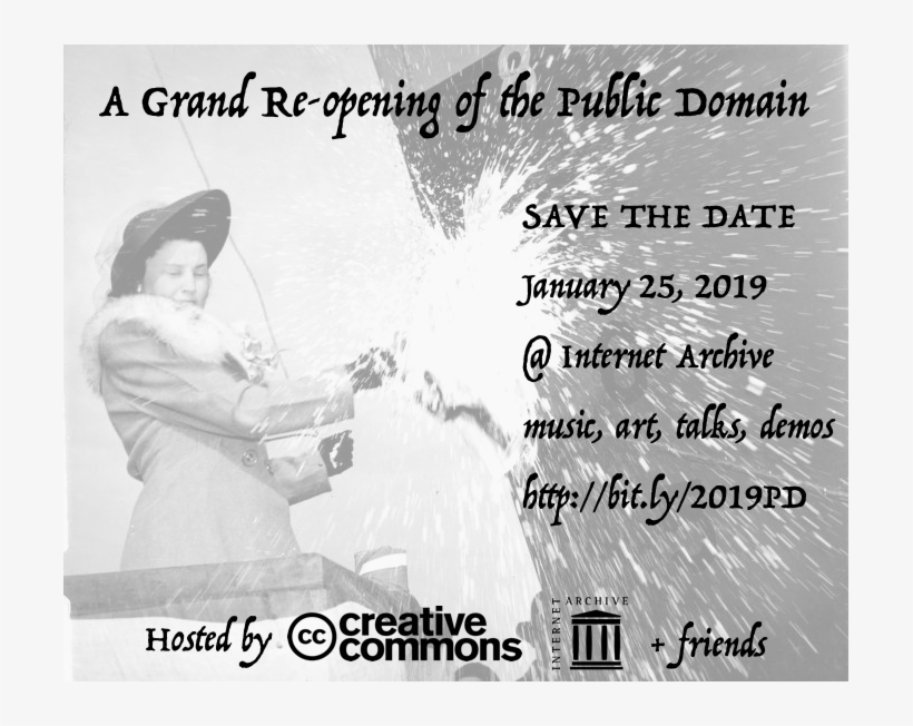 Grand Re-opening Public Domain Flyer - Baptism Of The Ship, transparent png download