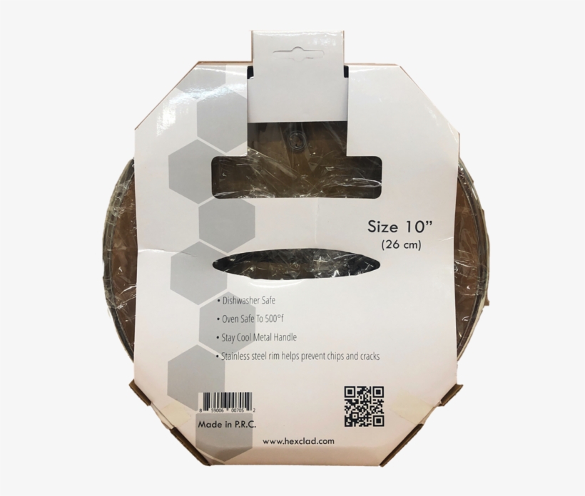 Hexclad Tempered 10" Glass Lid - Rocket, transparent png download