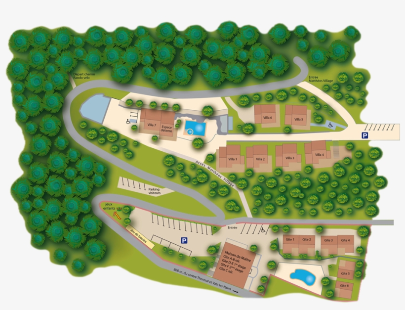 Plan Villas Mattheo's Map, transparent png download