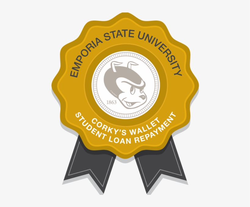 Corky's Wallet Student Loan Repayment Badge - Emporia State University, transparent png download
