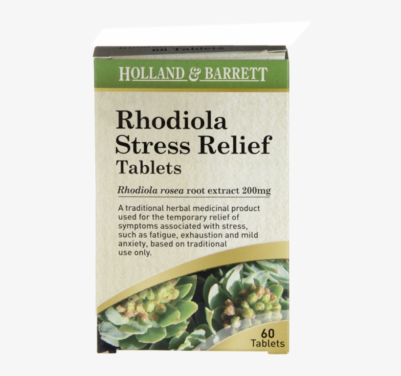 Holland & Barrett Rhodiola Stress Relief Tablets 200mg, transparent png download