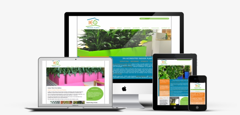 Ieq Indoor Plants Website Development - Imac 21.5 Inch Computer, transparent png download
