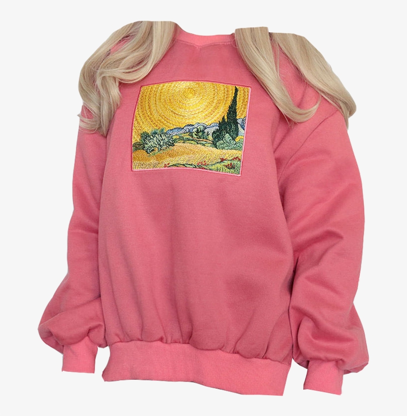 Wheat Field Cypresses Sweatshirt Polyvore Png Niche - Clothing, transparent png download