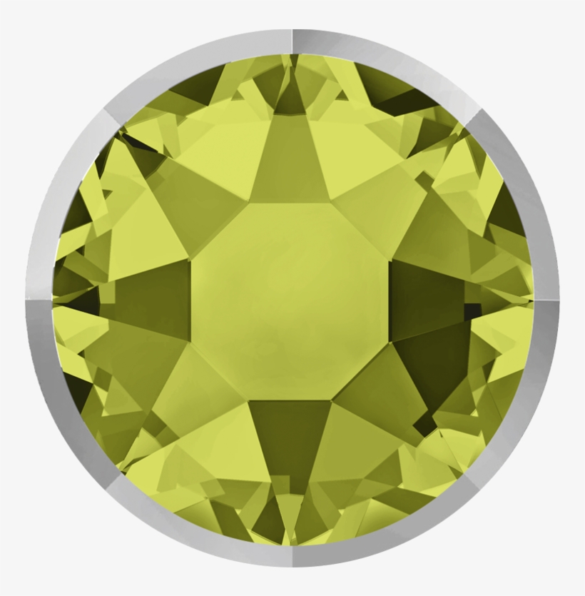 Khaki Rimmed Chrome Swarovski Rhinestones Flatback, transparent png download