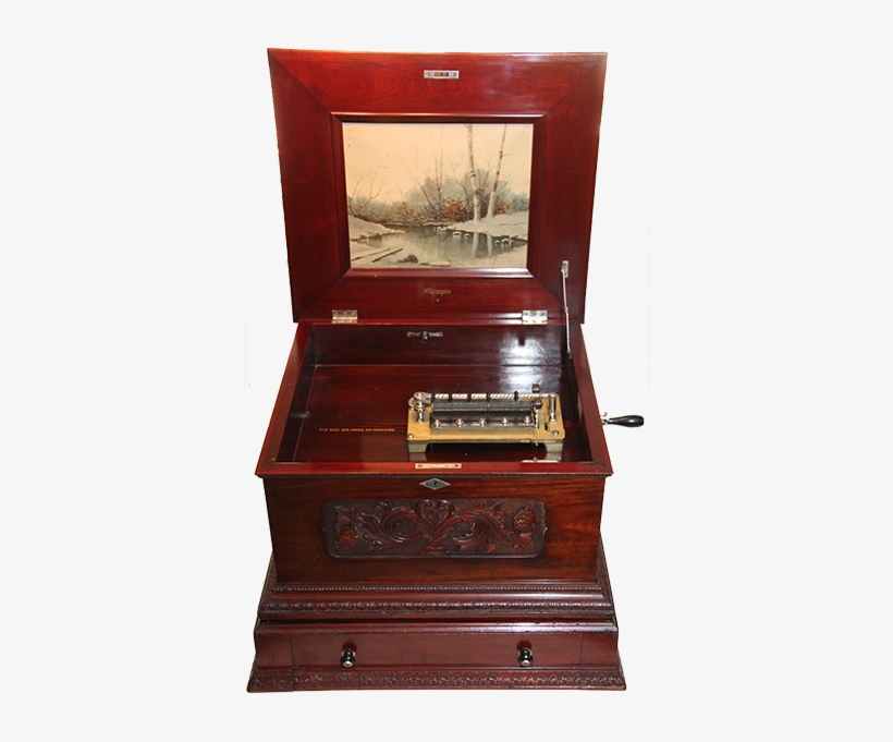 Olympia 14 Inch Disc Music Box With Single Comb - Drawer, transparent png download