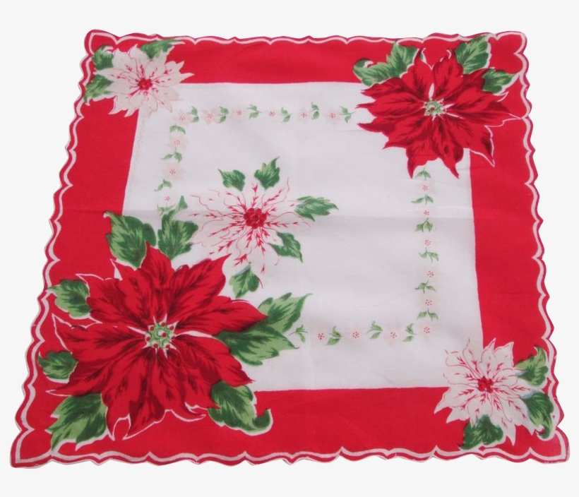 Christmas Poinsettia Hanky Hankie Http - Christmas Day, transparent png download