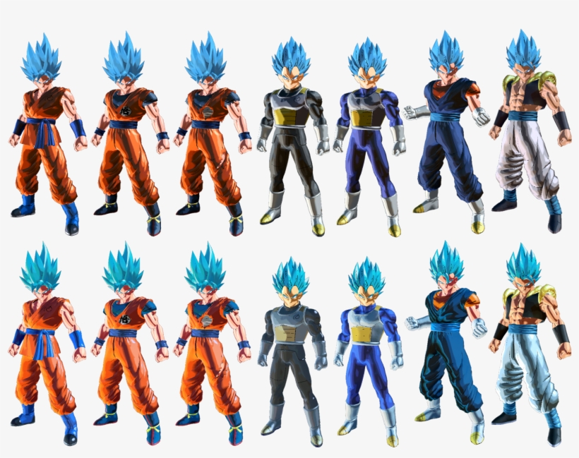 Ssb Vegito And Gogeta Model Corrections New Dyt Options - Vegerot, transparent png download