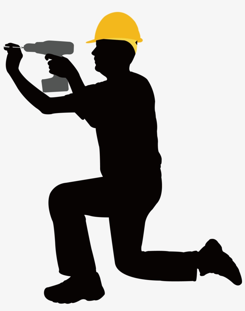 Laborer Architectural Engineering Clip - Clip Art Construction Worker, transparent png download
