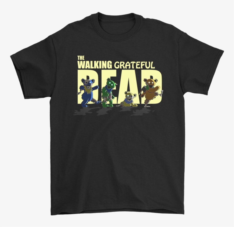 The Walking Grateful Dead Marching Dancing Bear Shirts-potatotee - Funny Thanksgiving Shirts For Men, transparent png download
