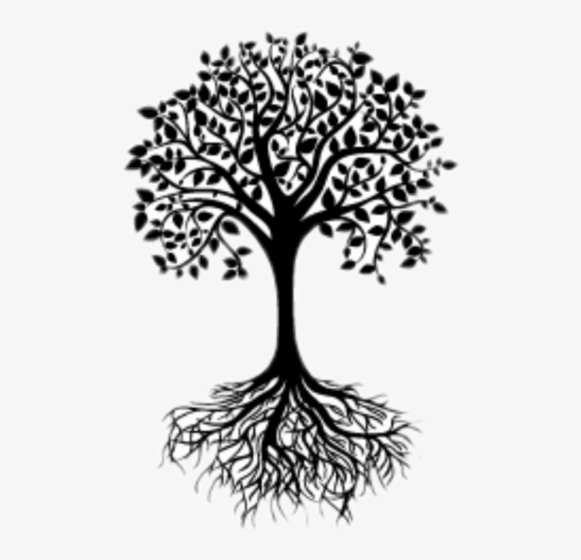 Black And White Tree Silhouette, transparent png download
