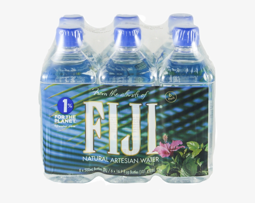 Fiji Natural Artesian Water - 6 Bottles, 16.9 Fl Oz, transparent png download