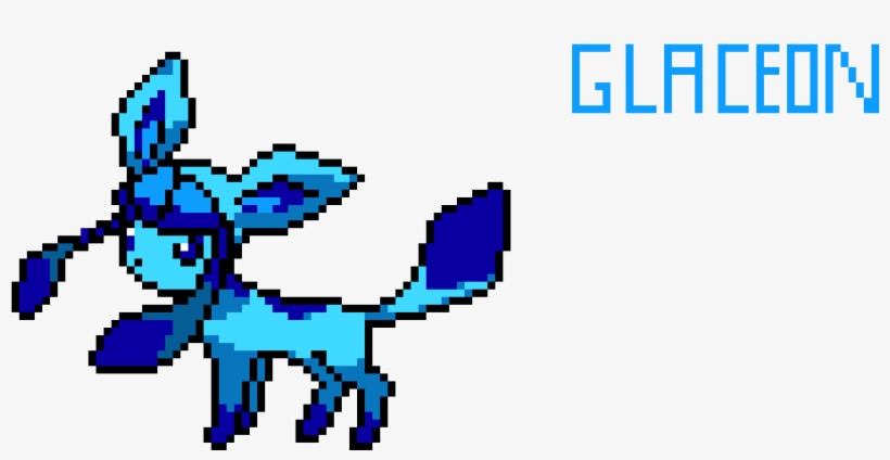 Glaceon Direct Image Link - Glaceon Pixel Art, transparent png download