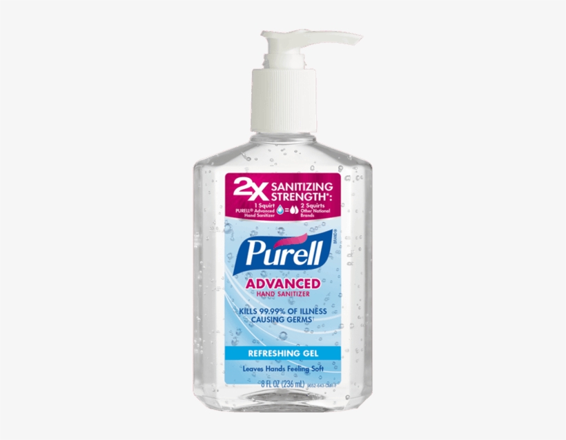 Purell Advanced Hand Sanitizer Refreshing Gel Transparent Png 518x600 Free Download On Nicepng