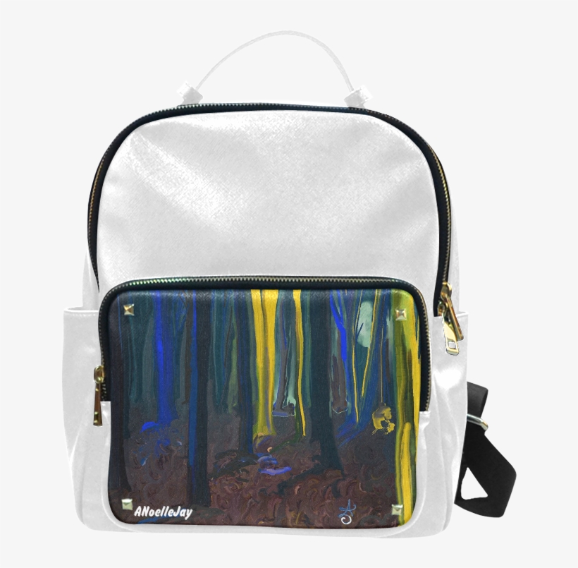 Stay Wild Yellow Moon White Campus Backpack/small - Women's Purses, Bag, Travel, A Blue Make Up Bag, Clutch,, transparent png download