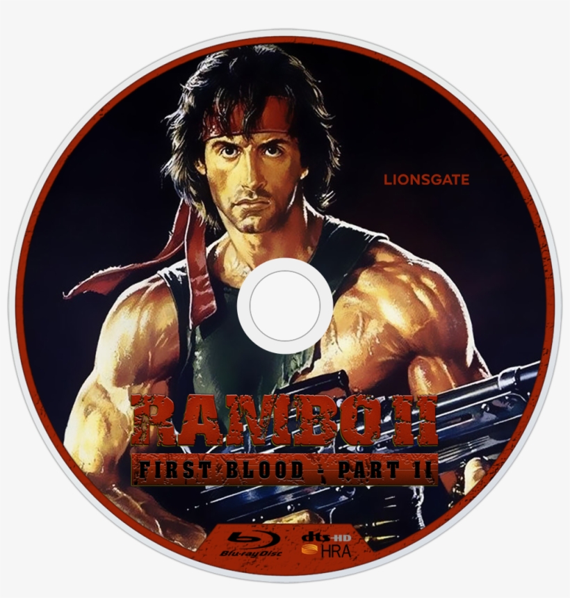First Blood Part Ii Bluray Disc Image - Rambo: First Blood Poster Movie H 11 X 17 In - 28cm, transparent png download
