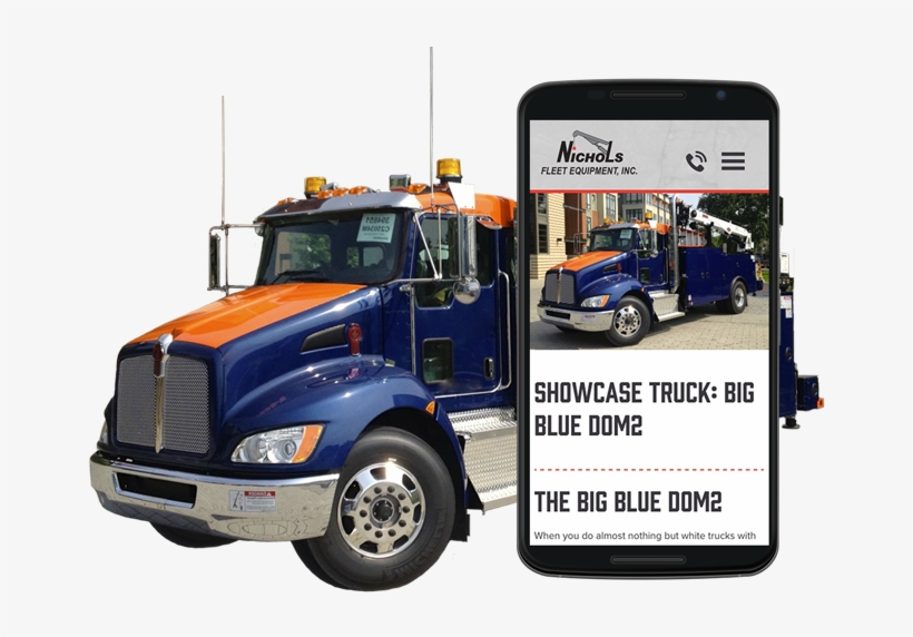 Their New Site Is Responsive, Meaning Users Have An - Trailer Truck, transparent png download