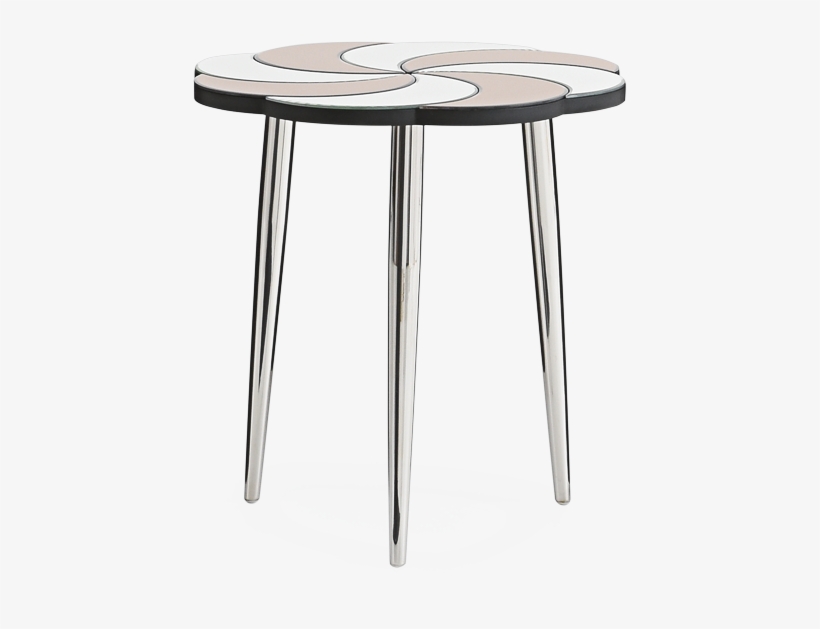 Image For Side Table With Mirror Top - Silver, transparent png download