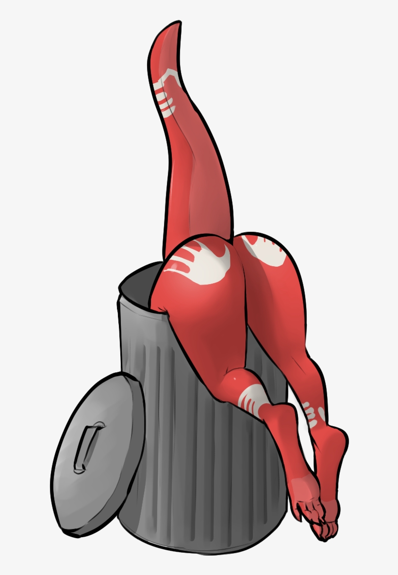 263kib, 650x1128, Kobold Trashcan Butt - Portable Network Graphics, transparent png download