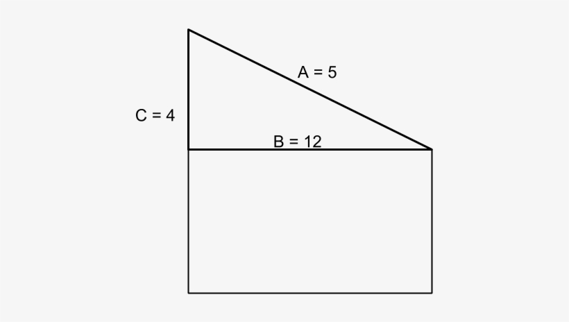 A Right Triangle Has Sides A, B, And C - Diagram, transparent png download