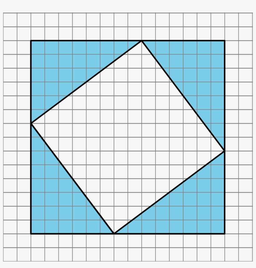 A Square With Side Lengths Of 14 Units On A Square - House, transparent png download