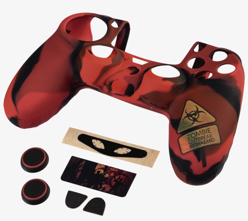 7 In 1 "undead” Accessories Set For The Dualshock 4 - Hama Ps4 Controller Set Undead 7in1, transparent png download