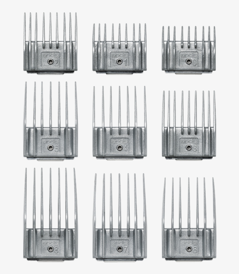 Adjustable Spring 9-comb Set - Andis 12995, transparent png download