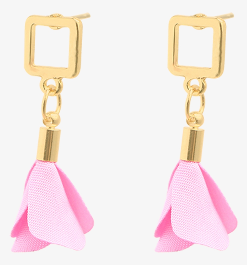 Trendy Cloth Dangle Earrings Vintage Statement Red - Earrings, transparent png download