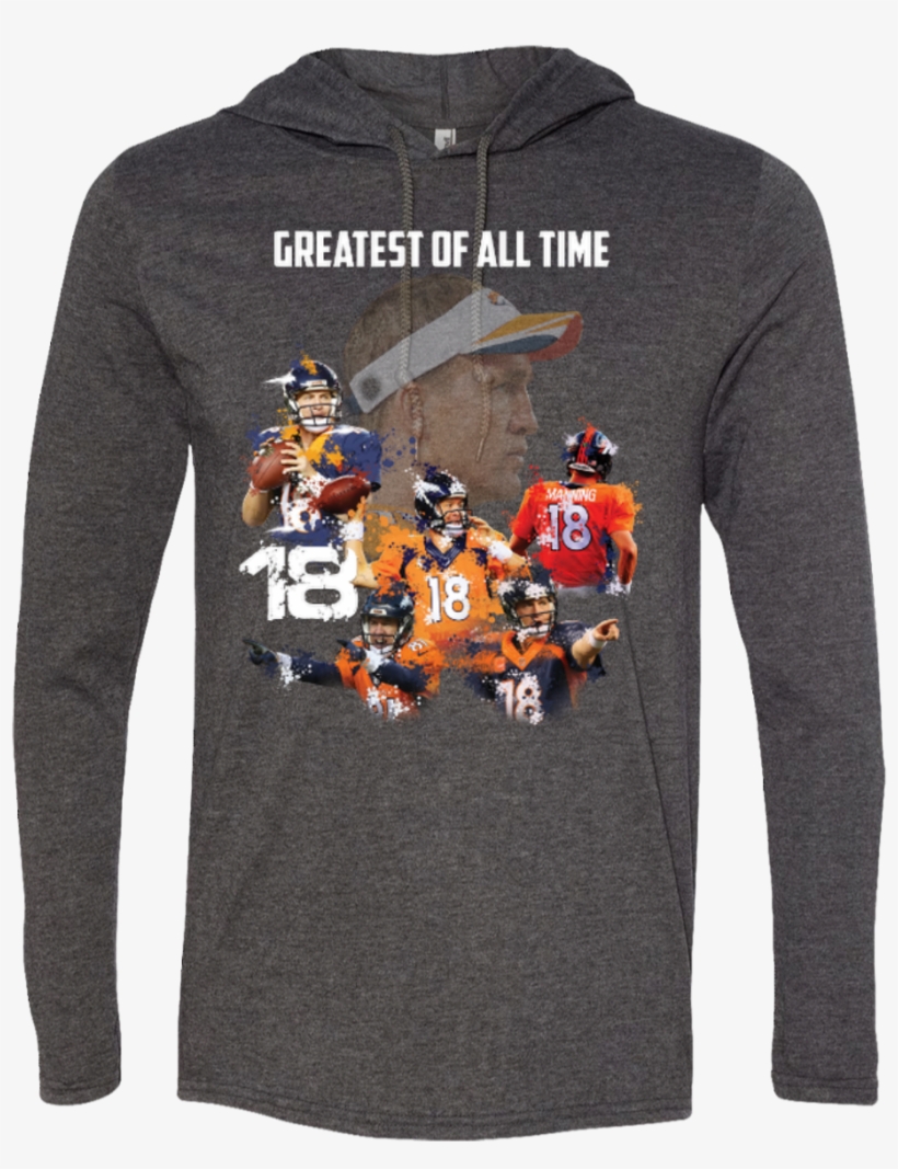 Peyton Manning Goat Ls T-shirt Hoodie - Custom Ultra Cotton T-shirt, transparent png download