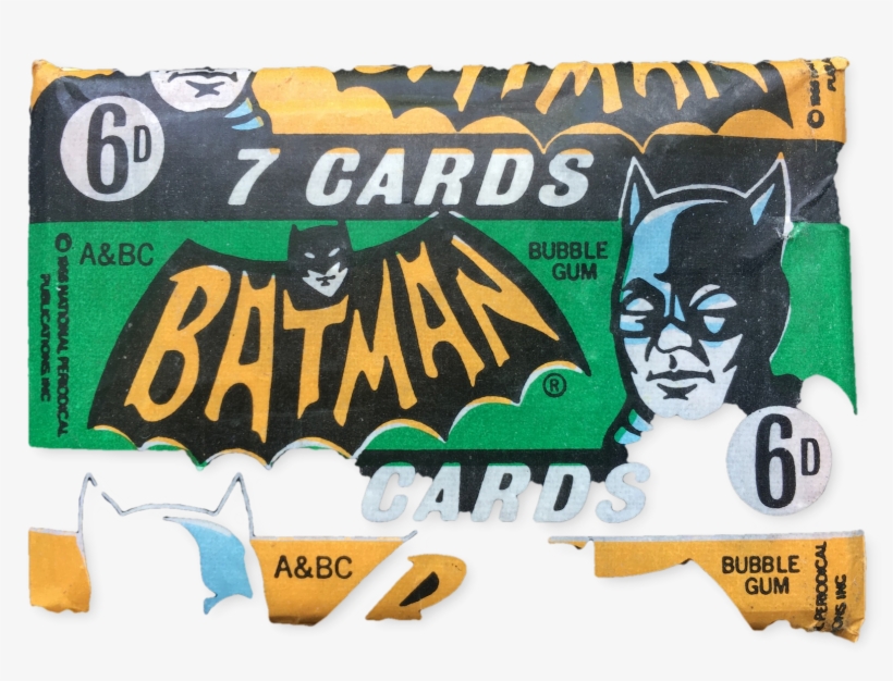 This Genuine A&bc Batman 6d Wax Gum Card Unopened Wax, transparent png download