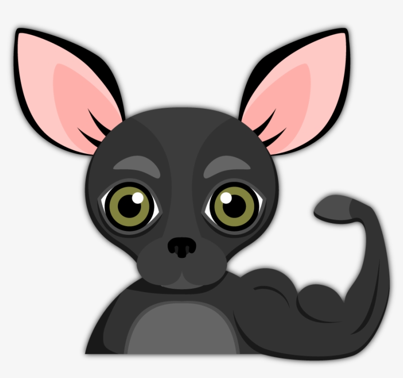 Black Chihuahua Emoji Stickers For Imessage Are You, transparent png download