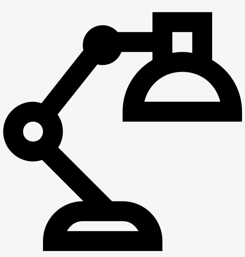 This Is A Picture Of A Desk Lamp That Is Curved, transparent png download