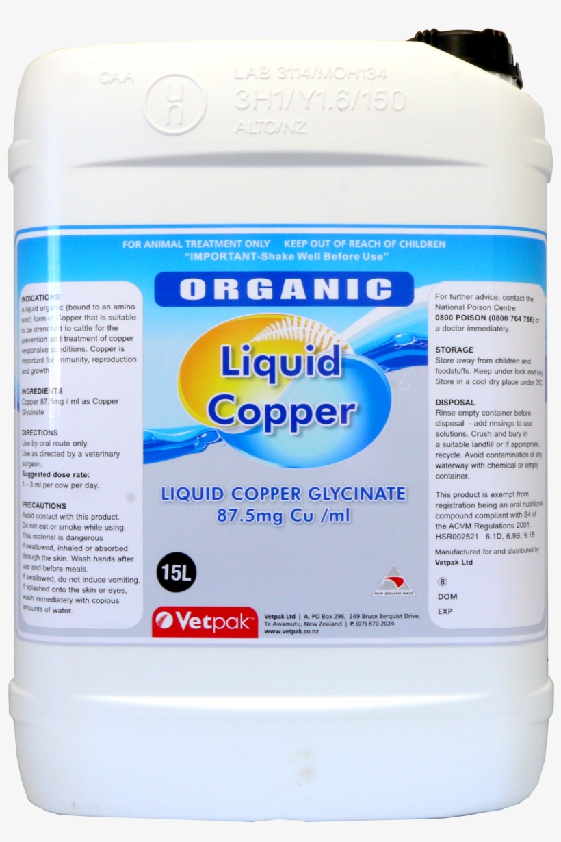 Liquid Copper Glycinate, transparent png download