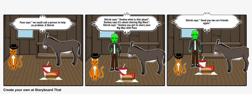 Donkey's Big Mac Part - Cartoon, transparent png download