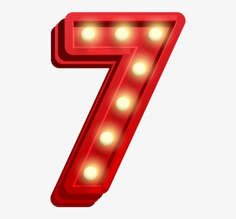 Free Png Number Seven Glowing Png Images Transparent, transparent png download