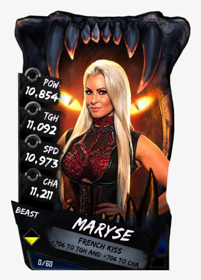 Maryse S4 16 Beast - Wwe Supercard Beast Cards, transparent png download