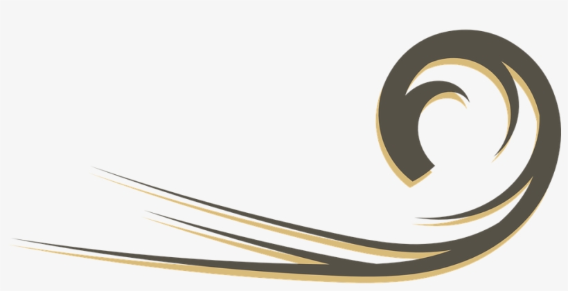 Curve Clipart Flourish - Dibujo De Lineas Abstractas Png, transparent png download