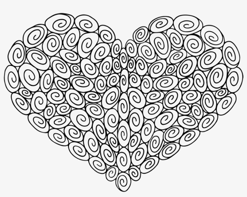 The 100 Swirl Heart From The Love Collection - Illustration, transparent png download