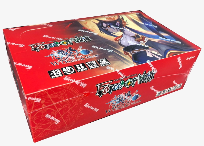 Force Of Will R4 Booster Display Winds Of The Ominous - Carton, transparent png download