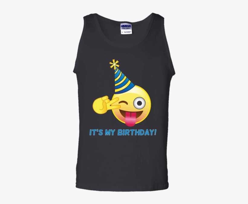 Emoji It's My Birthday Peace Sign With Party Hat T - Rock Lee Gym Shirt, transparent png download