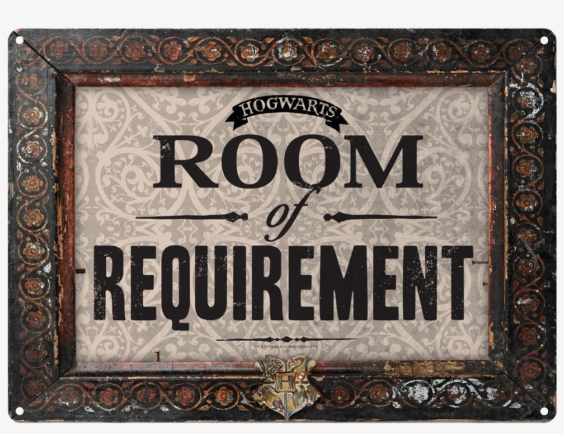 Room Of Requirement Tin Sign - Room Of Requirement Sign, transparent png download