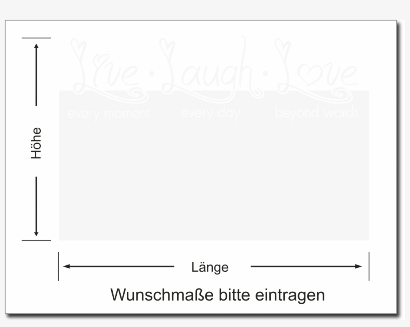 Fensterfolie In Sandstrahloptik Live Laugh Love - Surname, transparent png download