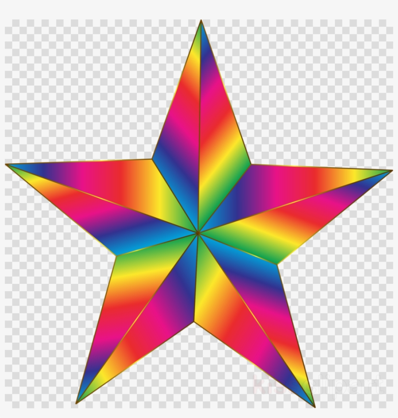 Prismatic Star Clipart Star Clip Art, transparent png download