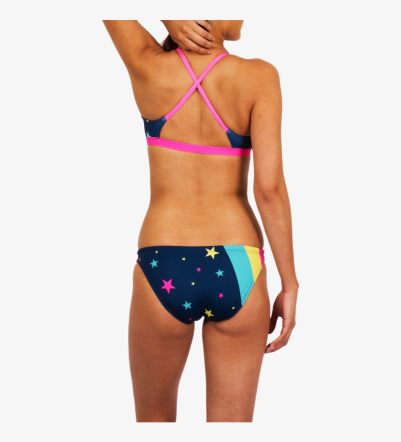 Retro Super Star Bikini Twist Top - Bikini, transparent png download