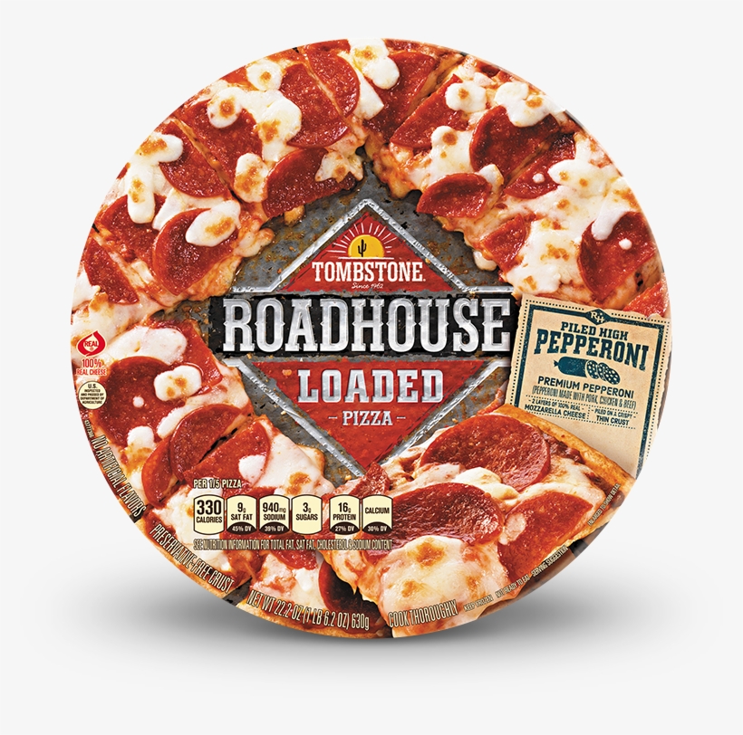 Roadhouse Loaded Pizza Piled High Pepperoni - Tombstone Roadhouse Loaded Pizza, transparent png download