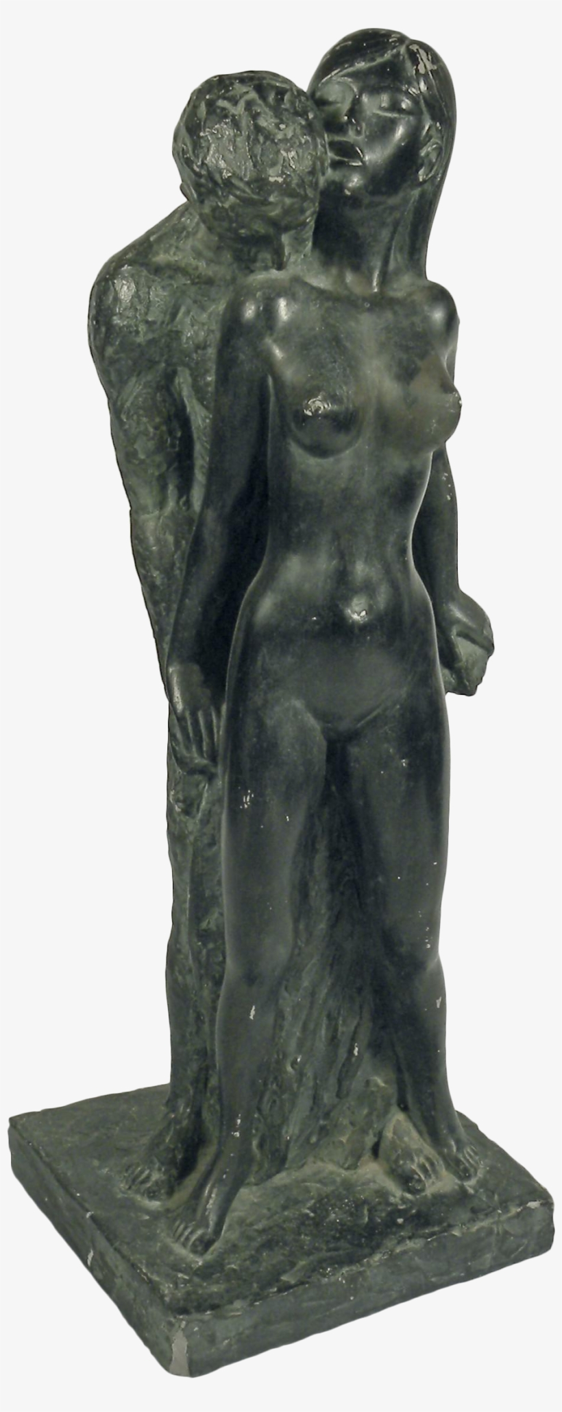 Vintage Embrace Sculpture Chairish - Sculpture, transparent png download