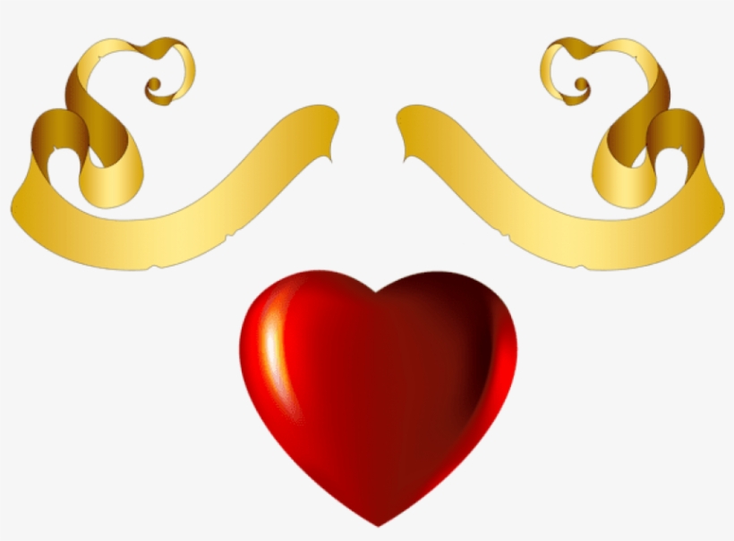 Clip Art Gold Hearts, transparent png download