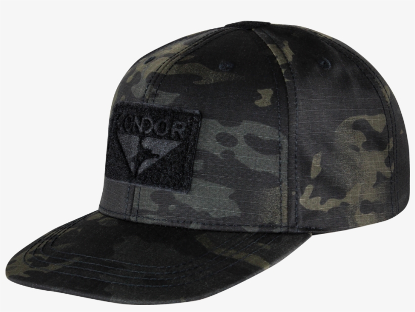 Condor Flat Bill Snapback Hat With Multicam Black - Tarp Multicam Black, transparent png download