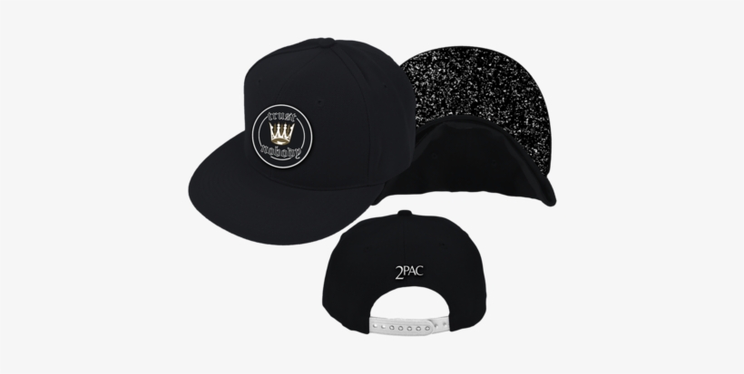 Tupac Crown Patch Black Snapback - Baseball Cap, transparent png download